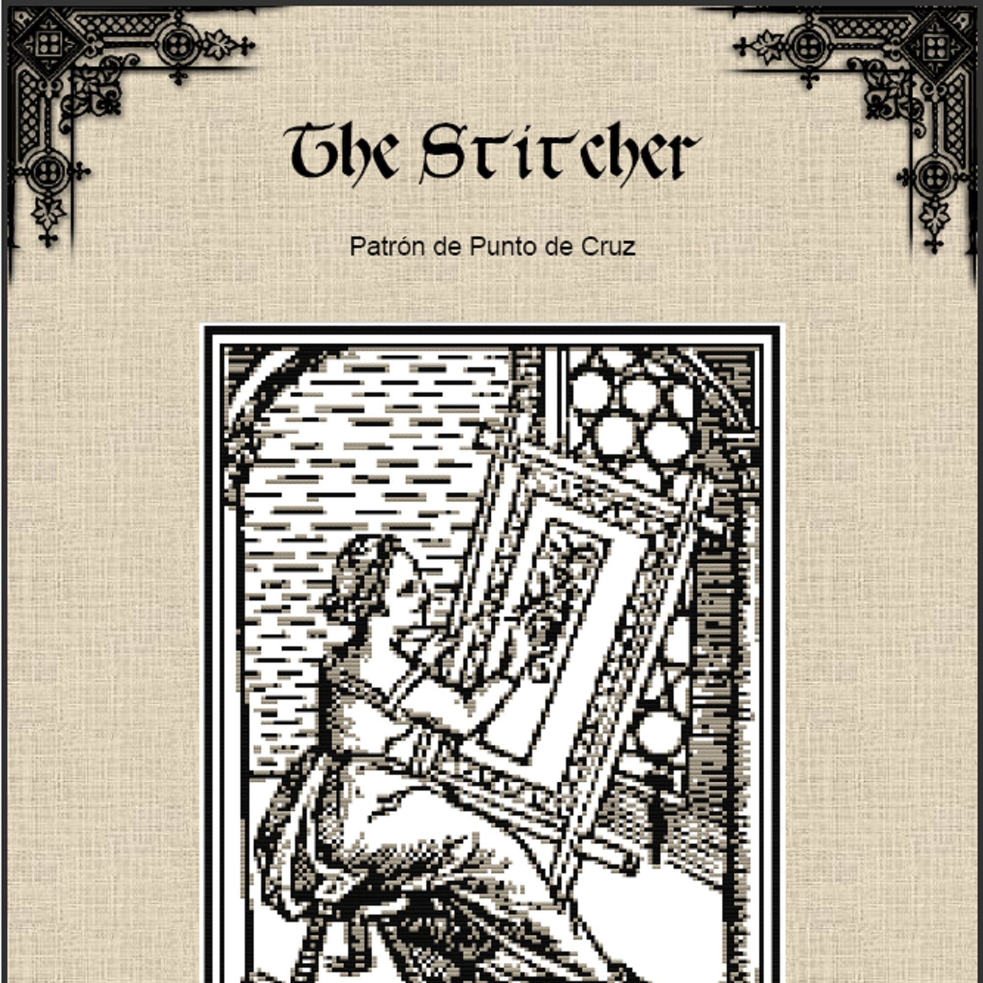 Medieval Stitcher Cross Stitch Pattern – Vintage Embroidery Art (PDF) - INTERMEDIATE LEVEL