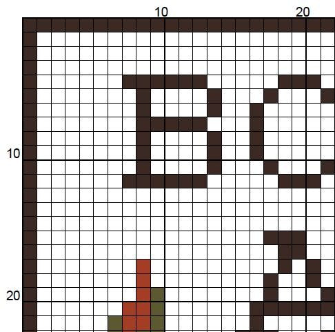 Bookworm At Work - Cross Stitch Pattern