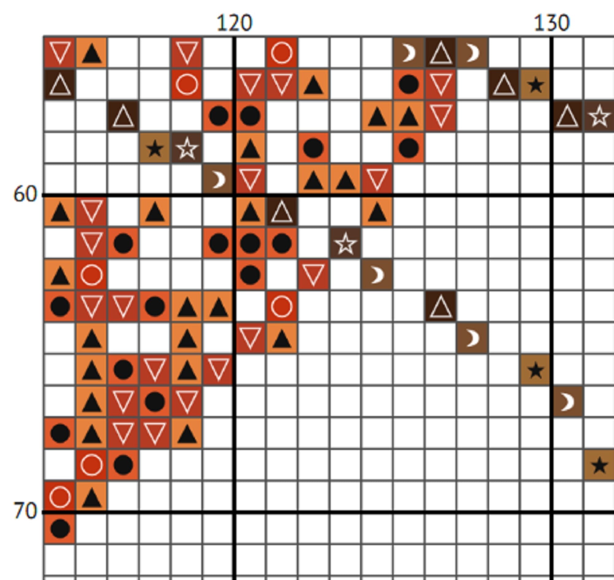 Chat Noir Cross Stitch Pattern – Art Nouveau Black Cat (PDF) - INTERMEDIATE LEVEL