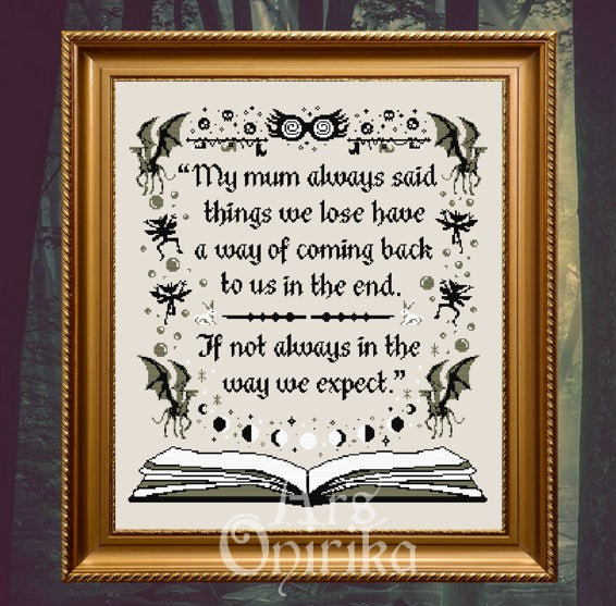 Luna Tribute Cross Stitch Pattern – Wizard World (PDF) - EASY LEVEL