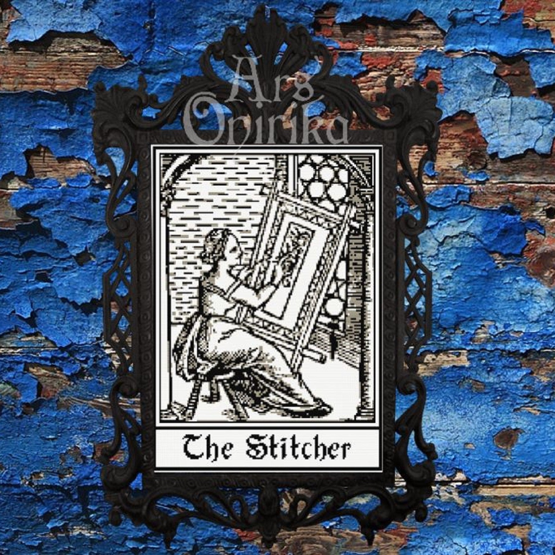 Medieval Stitcher Cross Stitch Pattern – Vintage Embroidery Art (PDF) - INTERMEDIATE LEVEL