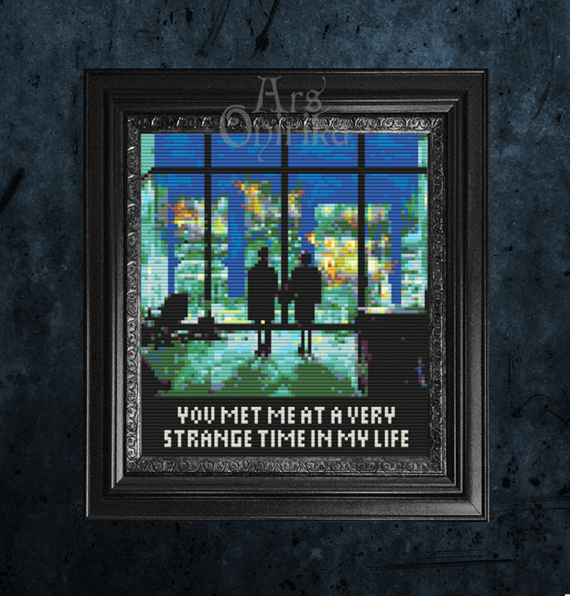 Fight Club Cross Stitch Pattern - Movie Quote Embroidery (PDF) - INTERMEDIATE LEVEL