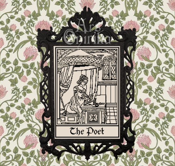 Medieval Poet Cross Stitch Pattern – Scriptorium Embroidery Design (PDF) - INTERMEDIATE LEVEL