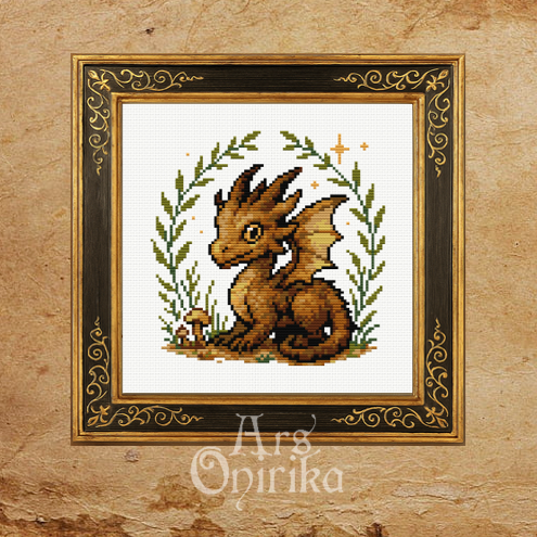 Forest Dragon Cross Stitch Pattern - Part of a Bundle (PDF)