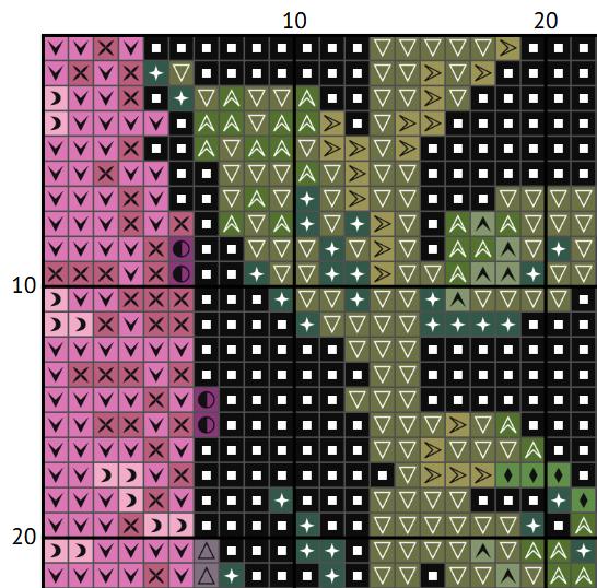 Klimt Garden Cross Stitch Pattern (PDF) – Floral Colorful Design - INTERMEDIATE LEVEL