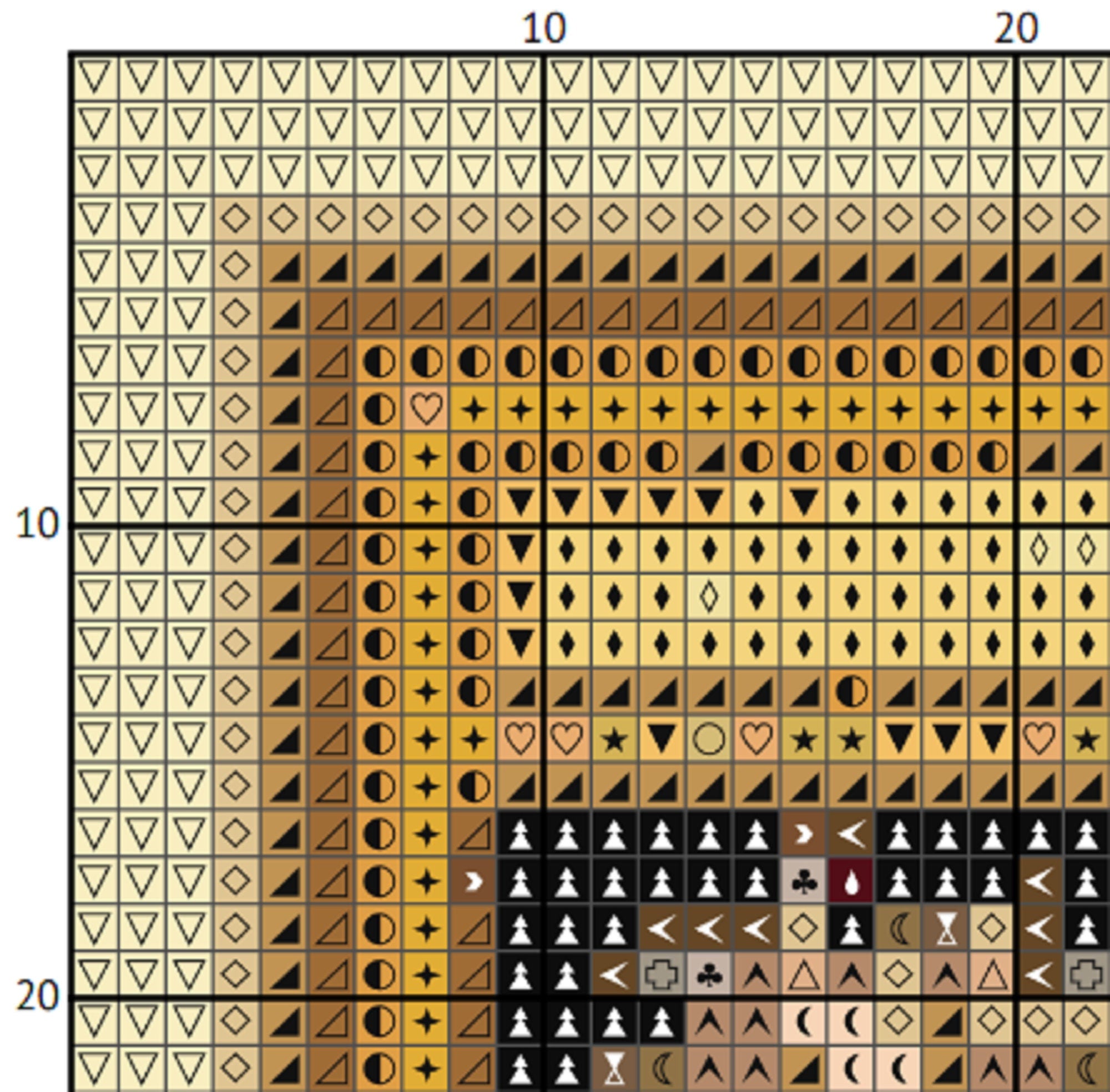 Absinthe Cross Stitch Pattern - Art Nouveau Poster - ADVANCED LEVEL