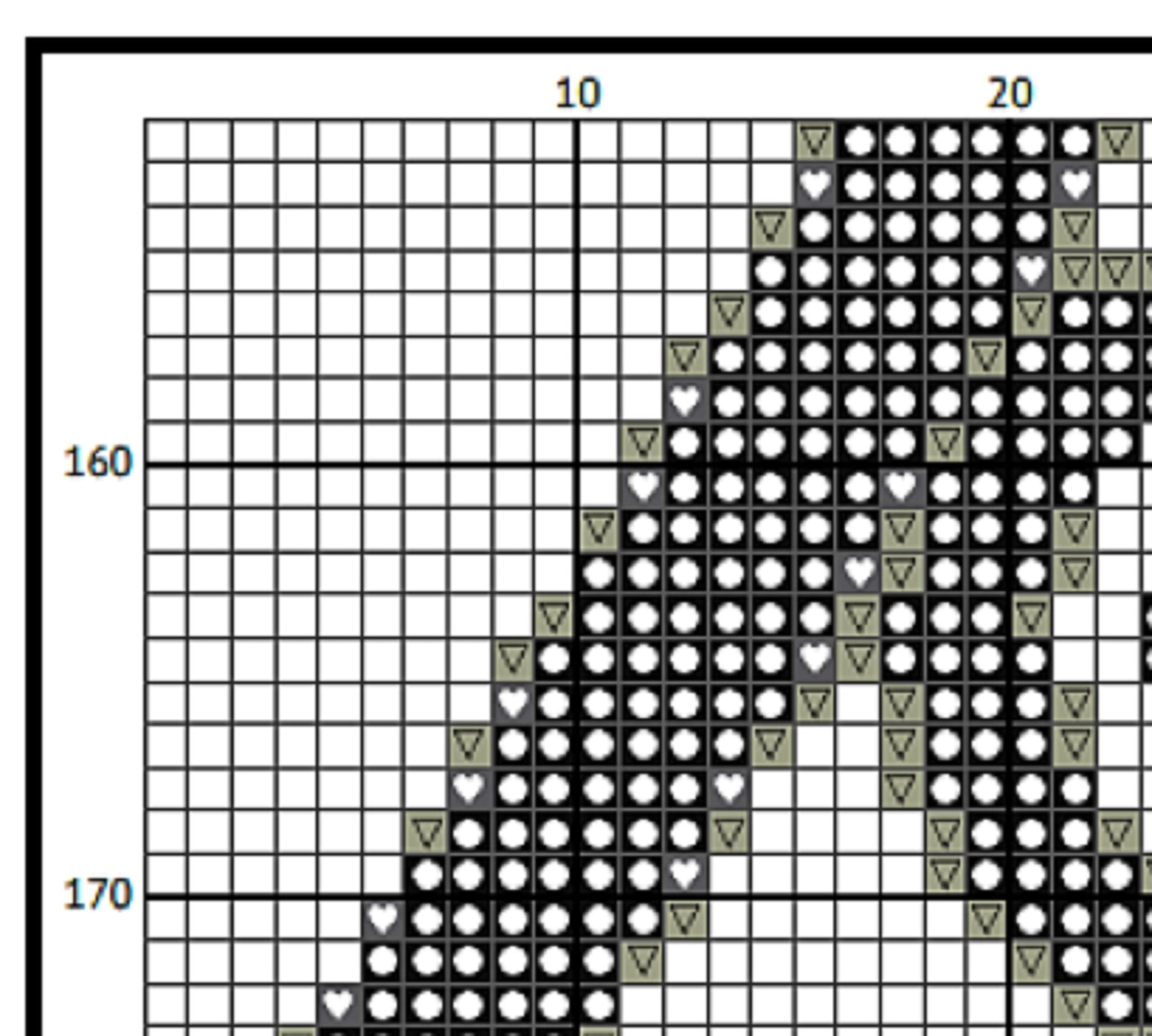 Deathly Hallows Blackwork Cross Stitch Pattern - Wizard World (PDF) - EASY LEVEL