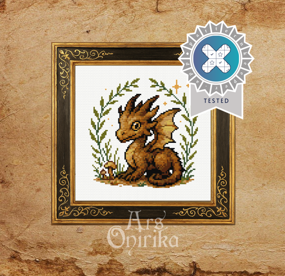 Forest Dragon Cross Stitch Pattern - Part of a Bundle (PDF)