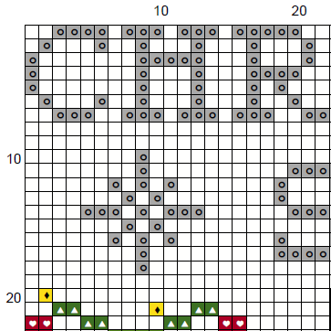 Christmas Song Cross Stitch Pattern – Hollow Fantasy Gamer (PDF)