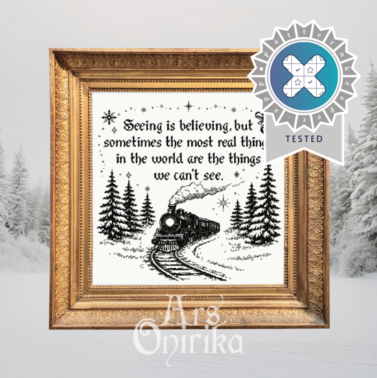 The Polar Express Cross Stitch Pattern (PDF) - EASY LEVEL