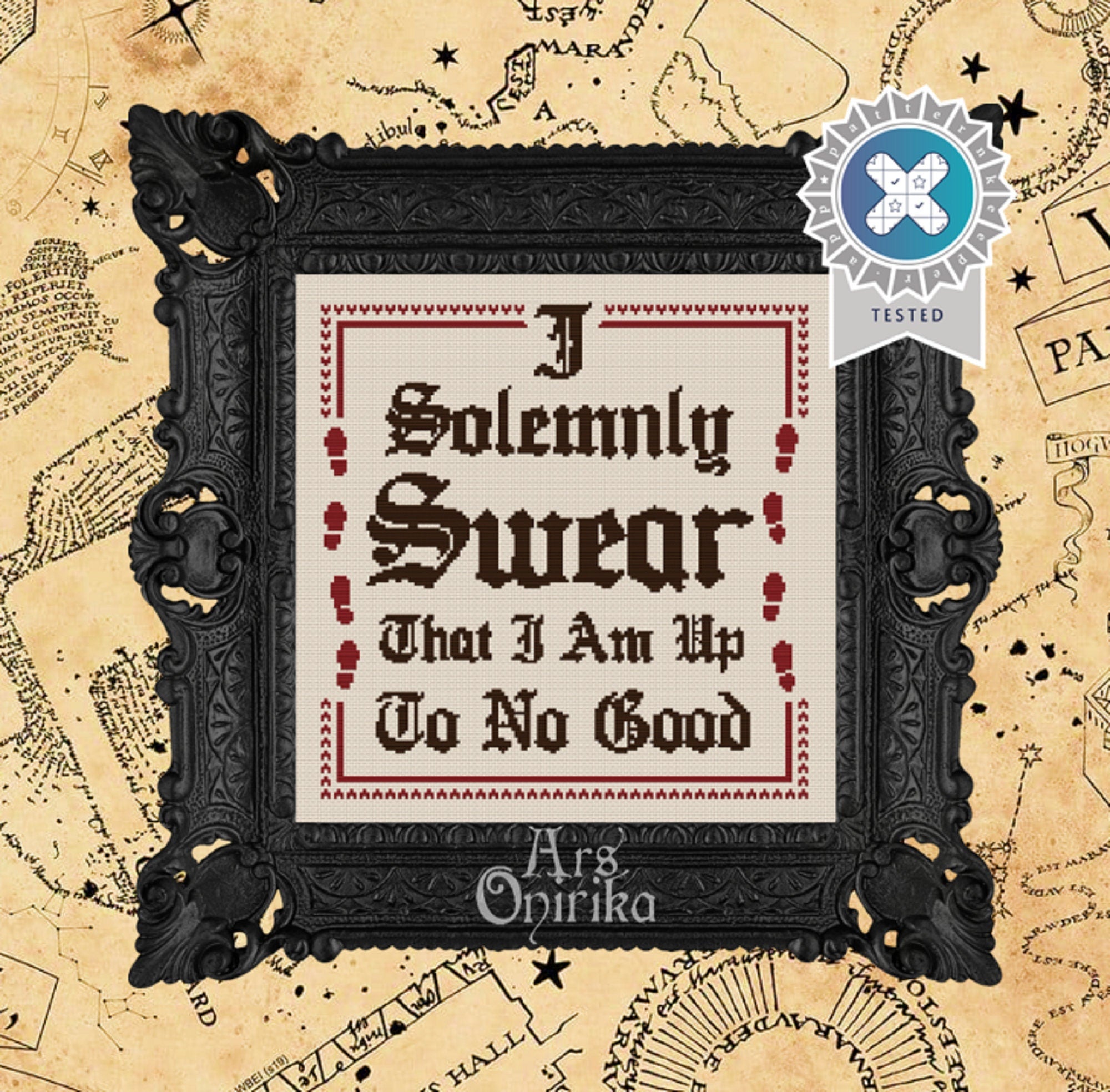 Wizard Quotes Cross Stitch Pattern Bundle – Magical PDF Set - INTERMEDIATE LEVEL