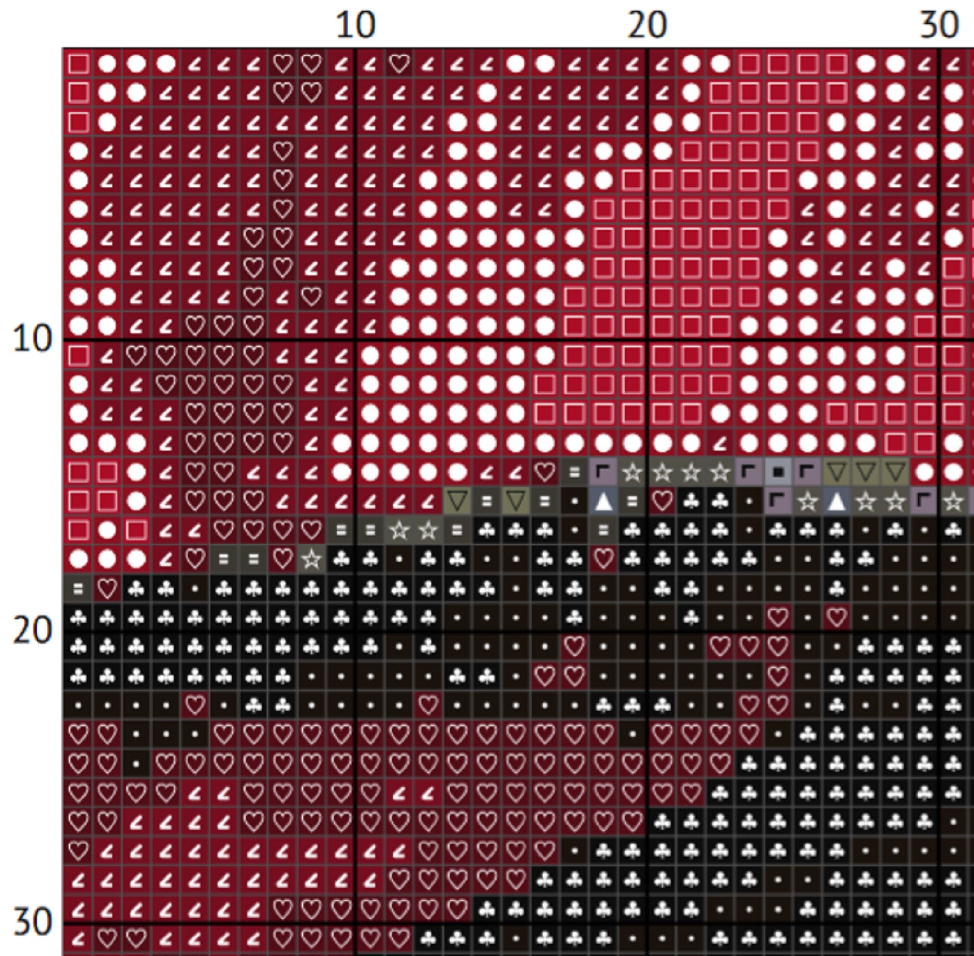 Lilith Gamer Cross Stitch Pattern - Diablo Videogame Sampler (PDF) - INTERMEDIATE LEVEL