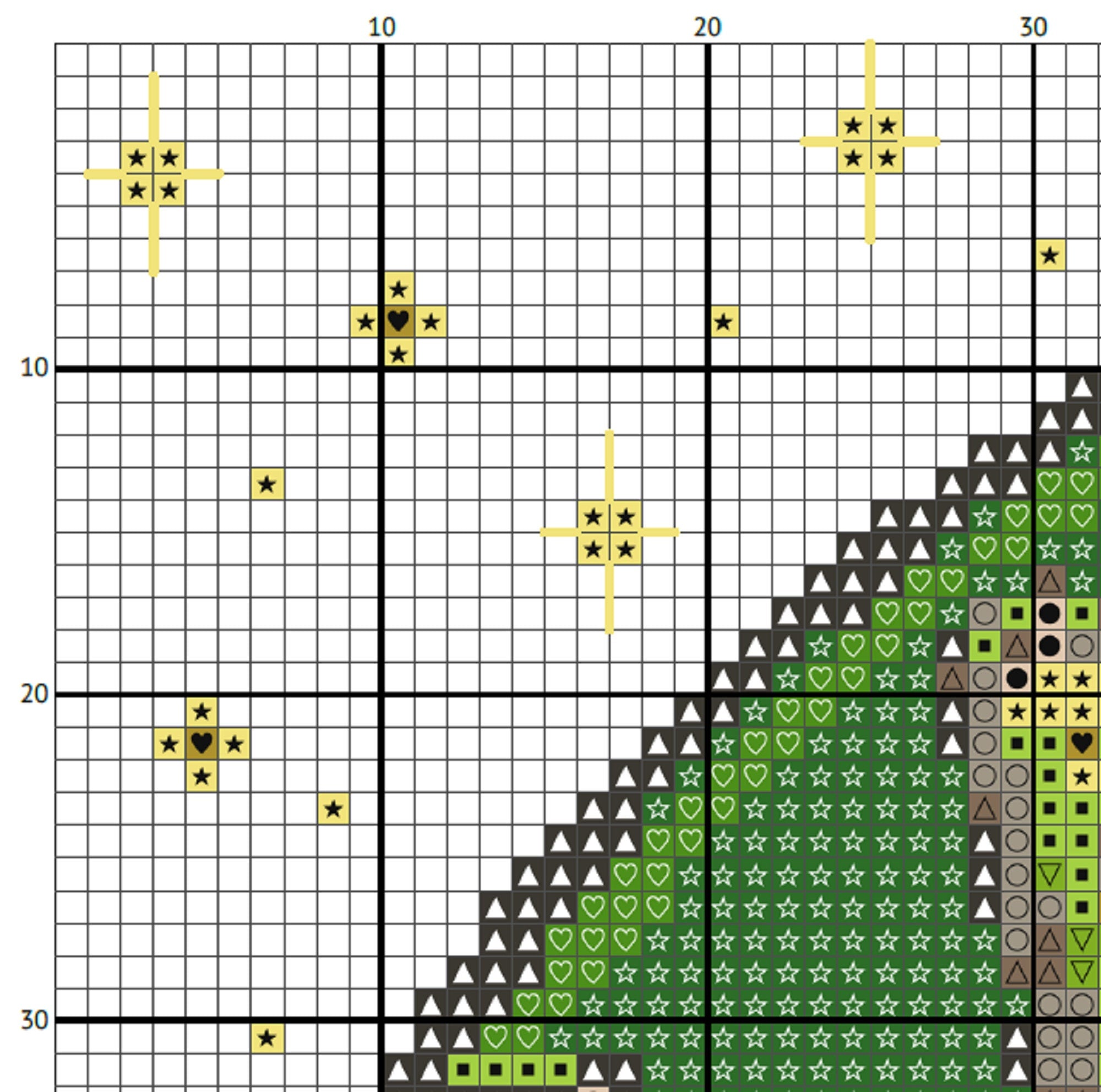 Absinthe Green Fairy Cross Stitch Pattern (PDF) – Art Nouveau Vintage Magic - INTERMEDIATE LEVEL