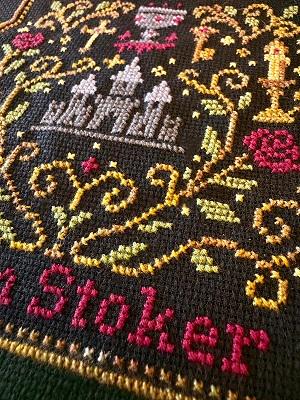 Dracula - Cross Stitch Pattern (PDF) – Bram Stoker - INTERMEDIATE LEVEL