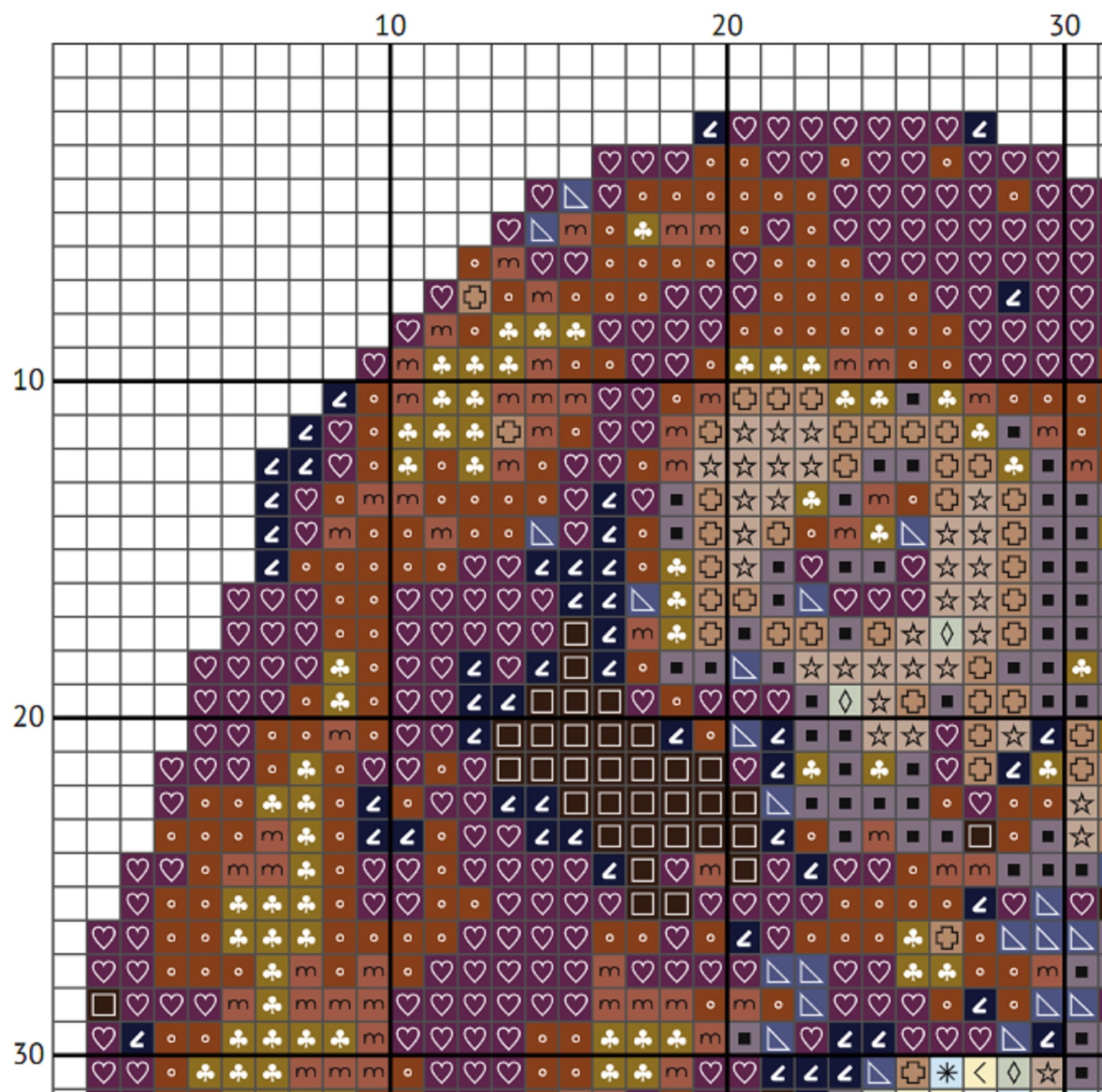 Lilith Cross Stitch Pattern - Dark Goddess - INTERMEDIATE LEVEL