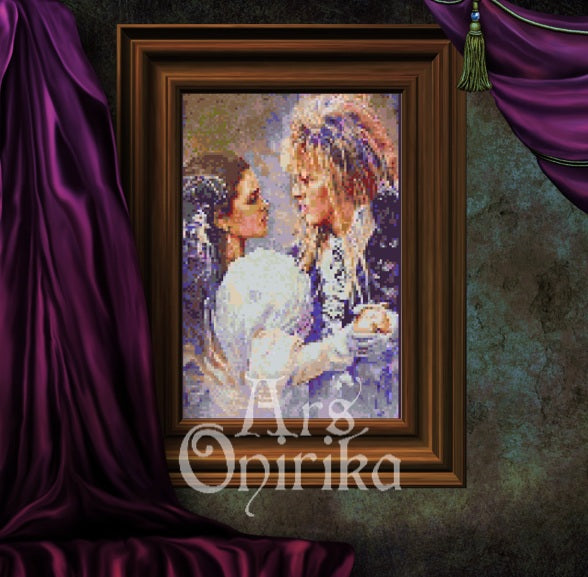 Labyrinth Movie Cross Stitch Pattern – Bowie (PDF) - ADVANCED LEVEL