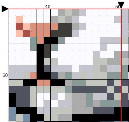Gray Victorian Cat - Cross Stitch Pattern