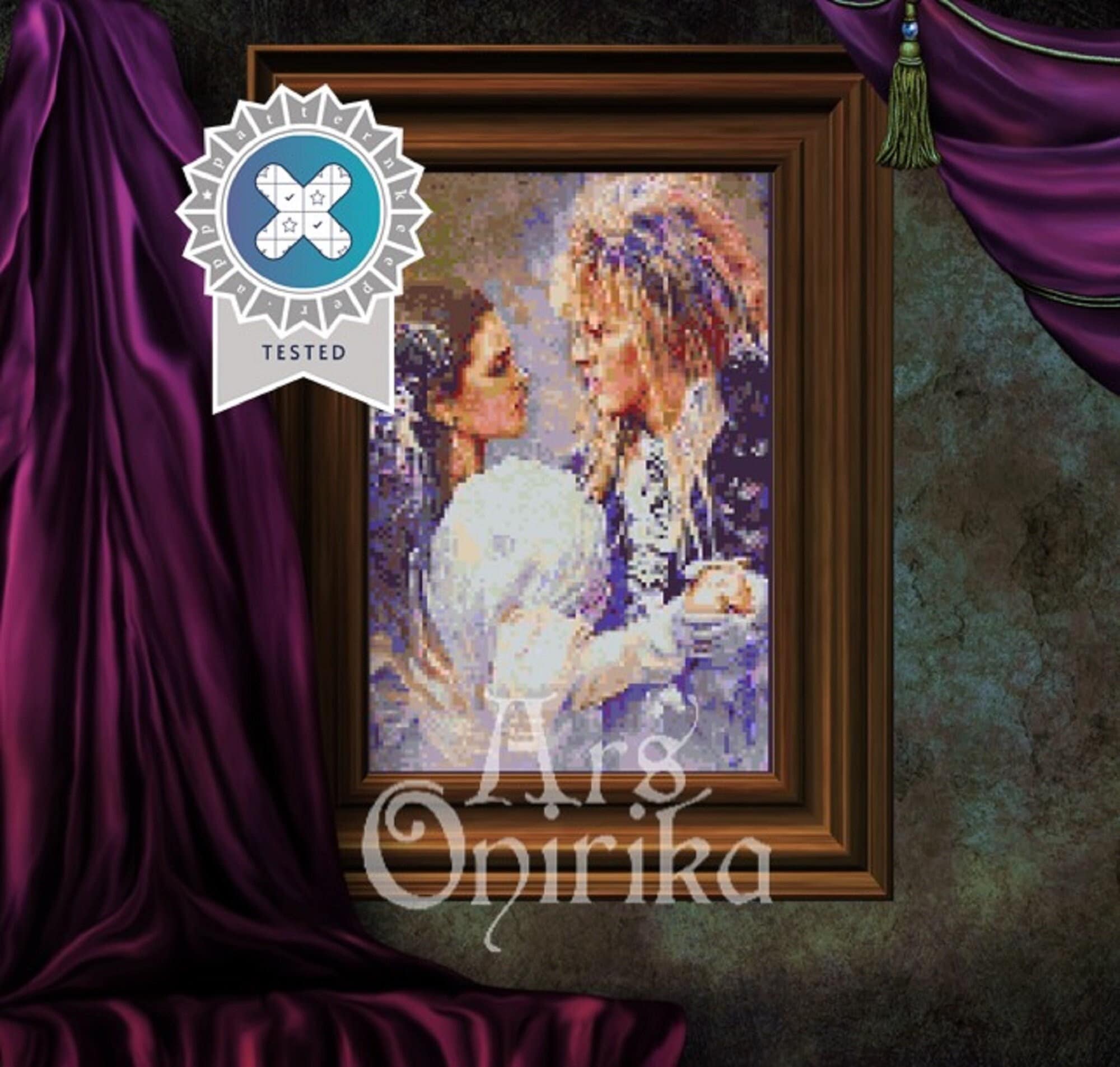 Labyrinth Movie Cross Stitch Pattern – Bowie (PDF) - ADVANCED LEVEL