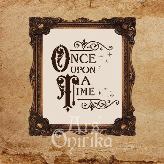 Once Upon a Time Cross Stitch Pattern (PDF) – EASY LEVEL