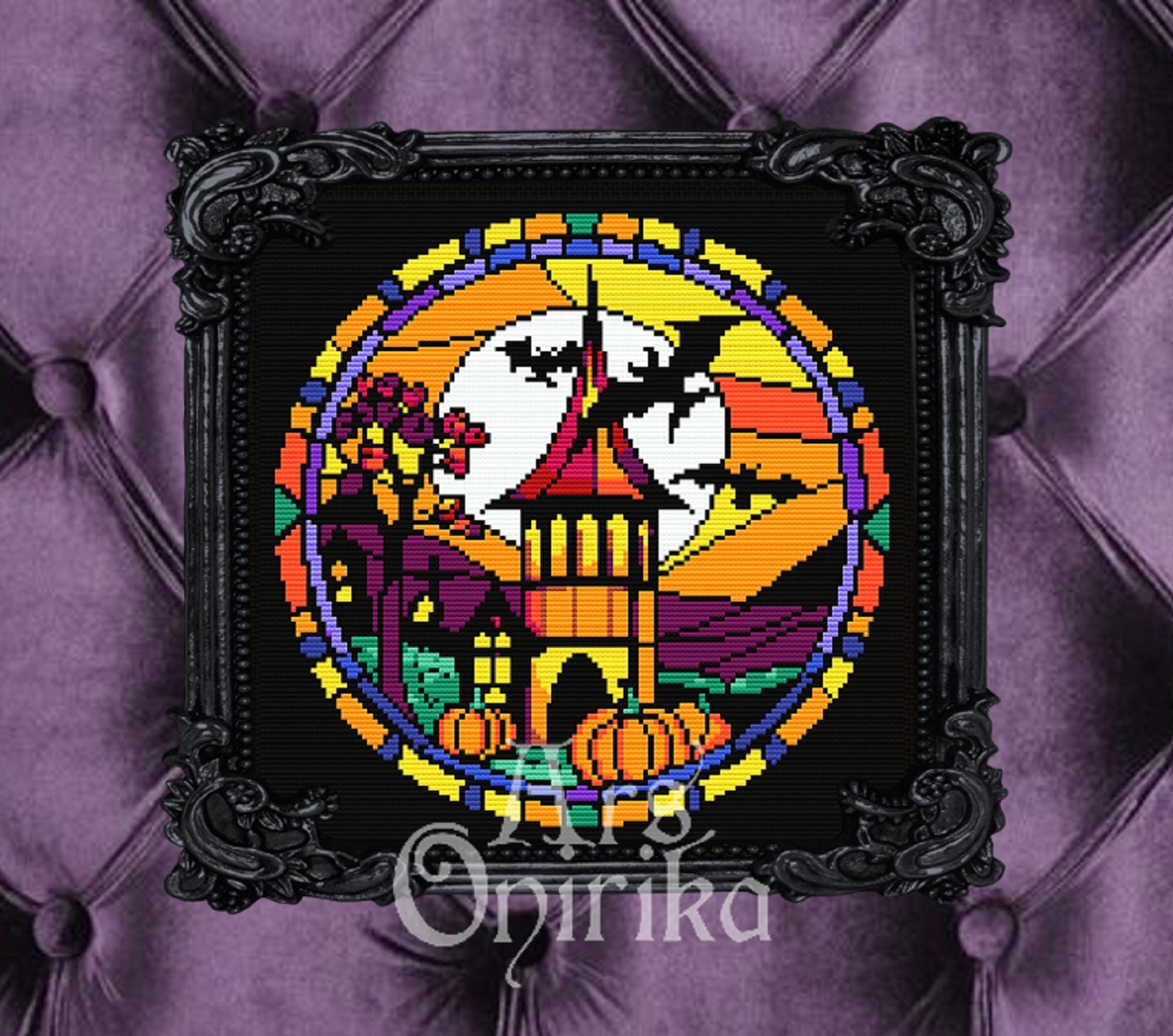 Halloween Cross Stitch Pattern BUNDLE – Gothic, Spooky Designs (PDF)