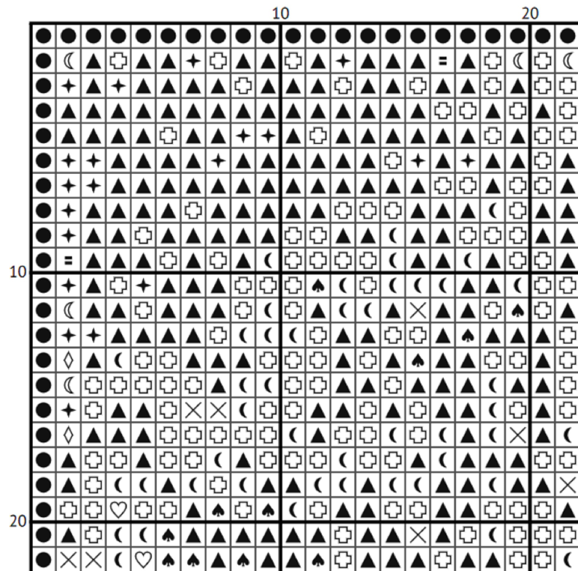 Labyrinth Movie Cross Stitch Pattern – Bowie (PDF) - ADVANCED LEVEL