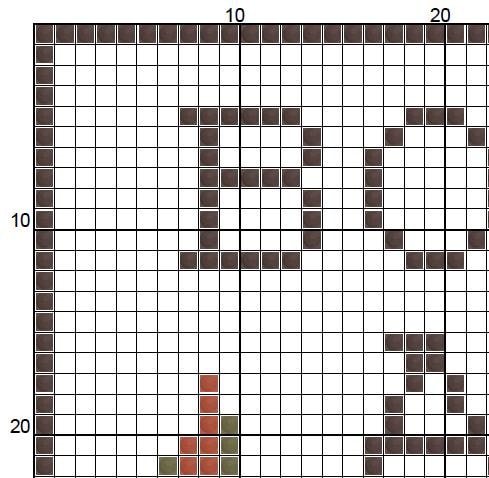 Bookworm At Work - Cross Stitch Pattern