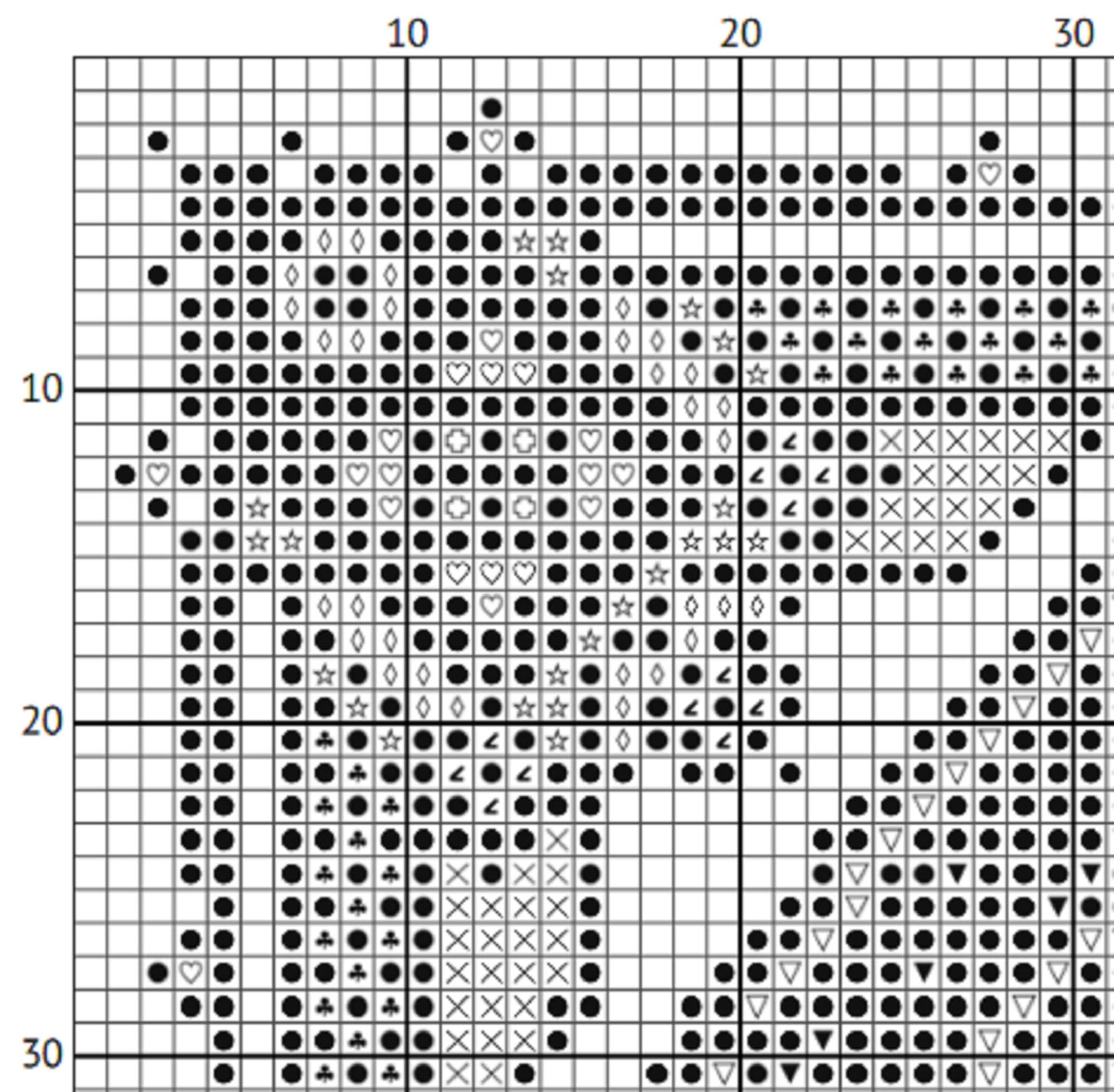 Gothic Stained Glass Cross Stitch Pattern – Colorful Window Embroidery (PDF) - EASY LEVEL