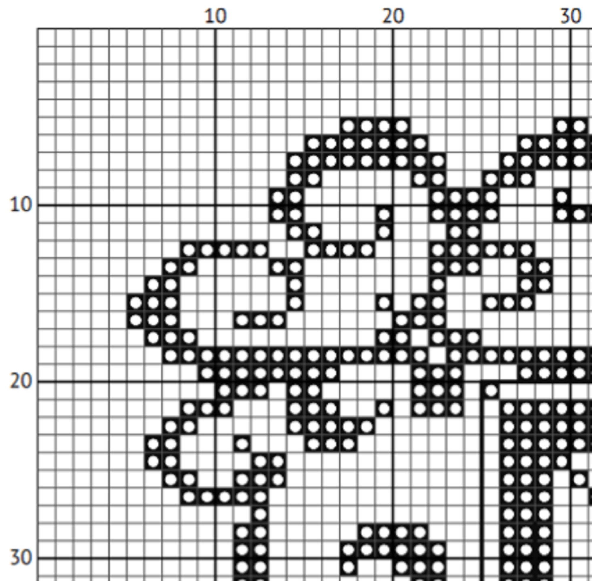 Temet Nosce Cross Stitch Pattern – Matrix Latin Quote (PDF) - EASY LEVEL