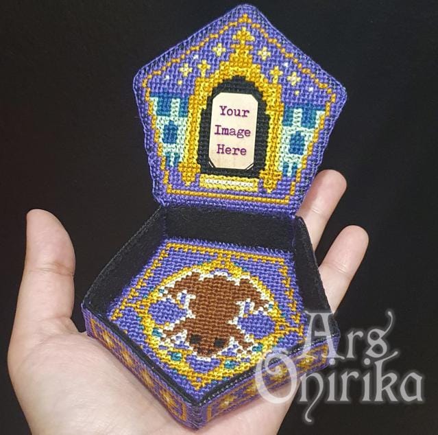 3D Magic Chocolate Frog Box - Cross Stitch Pattern (PDF) - INTERMEDIATE LEVEL