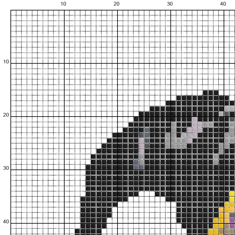 Pumpkin Witch - Cross Stitch Pattern