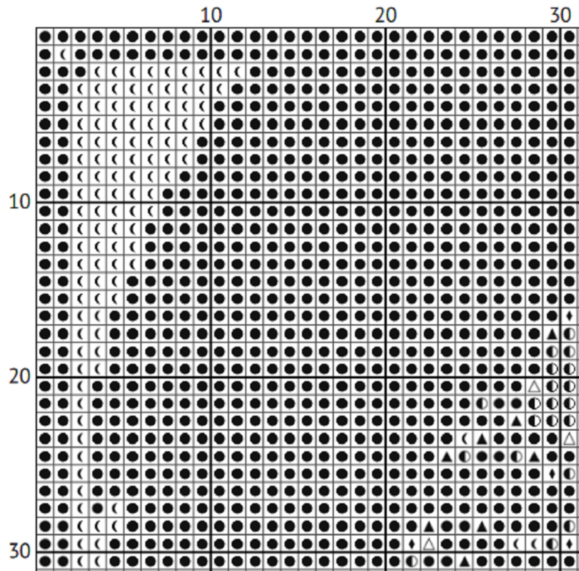 Death Cross Stitch Pattern - Sandman Embroidery (PDF) - EASY LEVEL