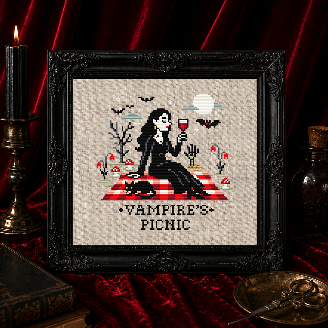 Vampire's Picnic - Cross Stitch Pattern