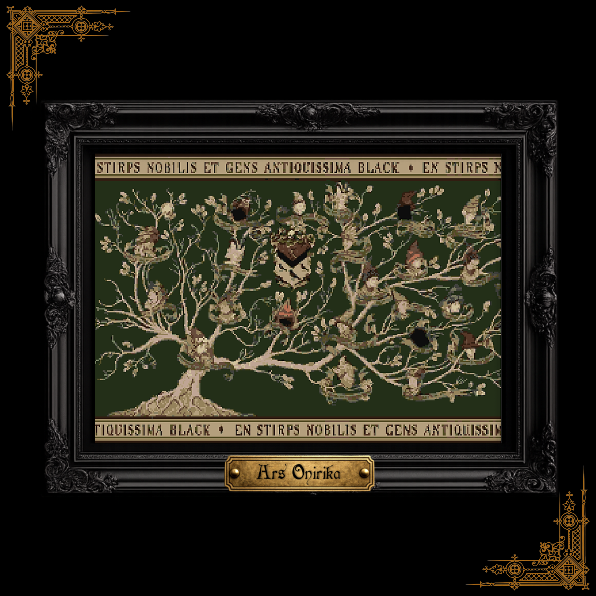 𝐁𝐋𝐀𝐂𝐊 𝐇𝐎𝐔𝐒𝐄 𝐅𝐀𝐌𝐈𝐋𝐘 𝐓𝐑𝐄𝐄 – 𝐂𝐫𝐨𝐬𝐬 𝐒𝐭𝐢𝐭𝐜𝐡 𝐏𝐚𝐭𝐭𝐞𝐫𝐧