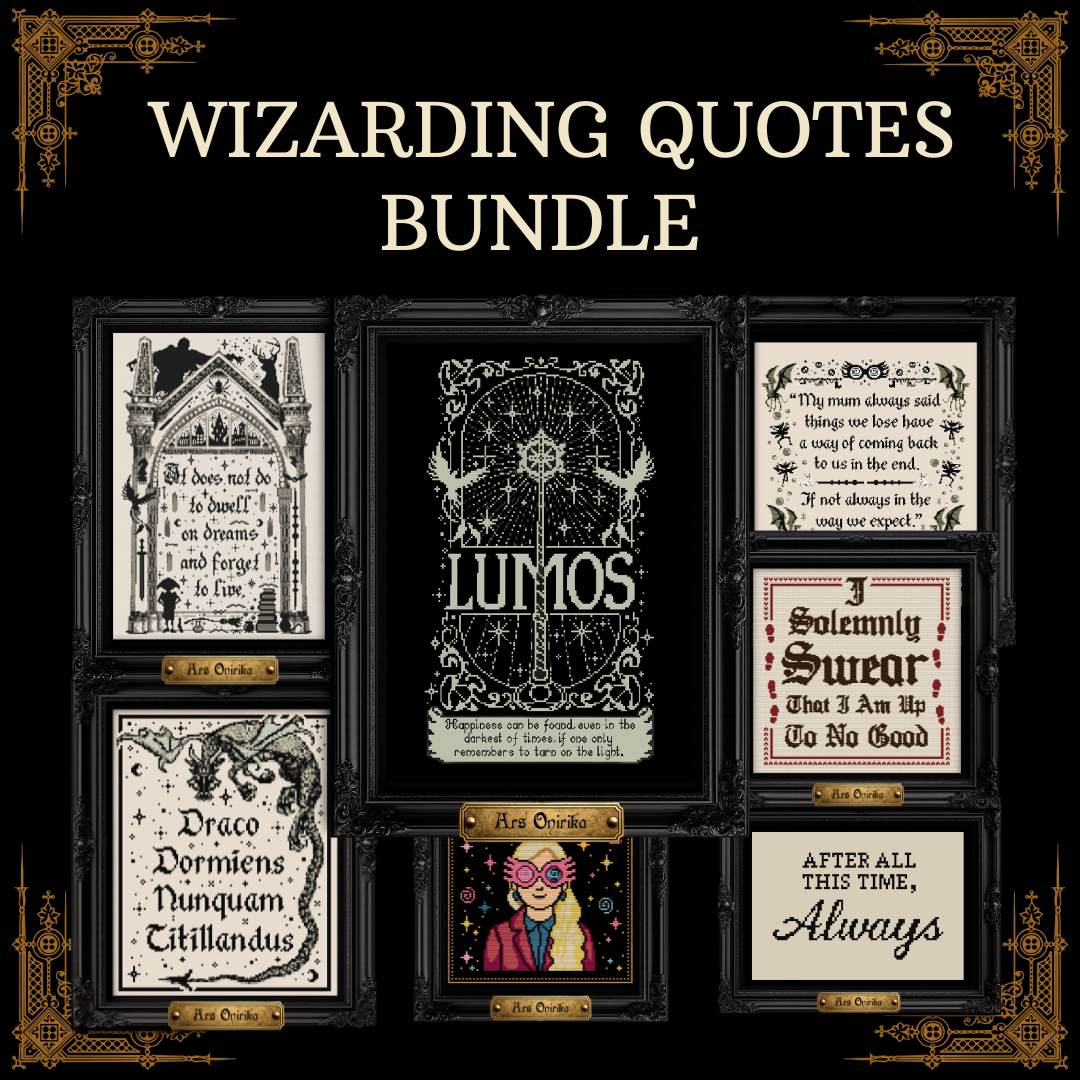 𝐖𝐈𝐙𝐀𝐑𝐃𝐈𝐍𝐆 𝐐𝐔𝐎𝐓𝐄𝐒 𝐁𝐔𝐍𝐃𝐋𝐄 – 𝐂𝐫𝐨𝐬𝐬 𝐒𝐭𝐢𝐭𝐜𝐡 𝐏𝐚𝐭𝐭𝐞𝐫𝐧