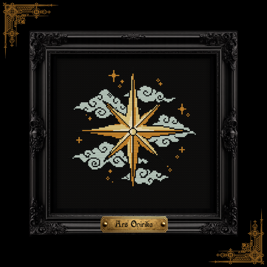 Celestial Star - Medieval Charm - Cross Stitch Pattern