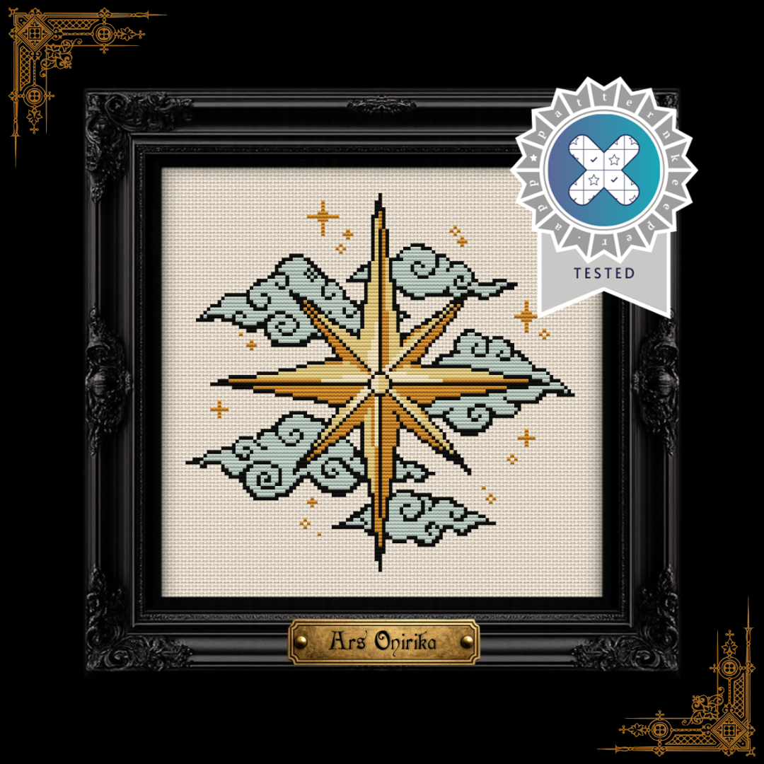 Celestial Star - Medieval Charm - Cross Stitch Pattern
