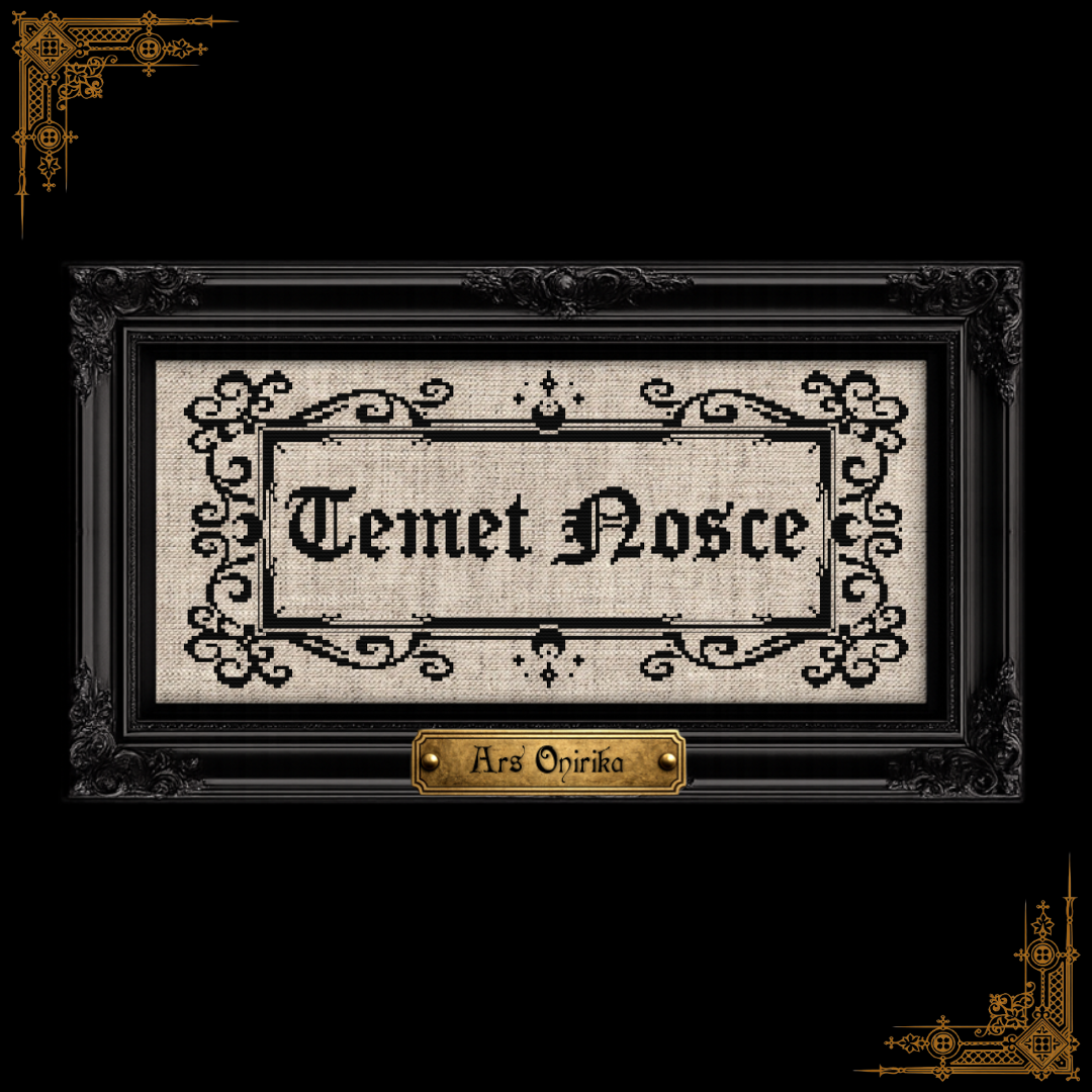 Temet Nosce - Cross Stitch Pattern