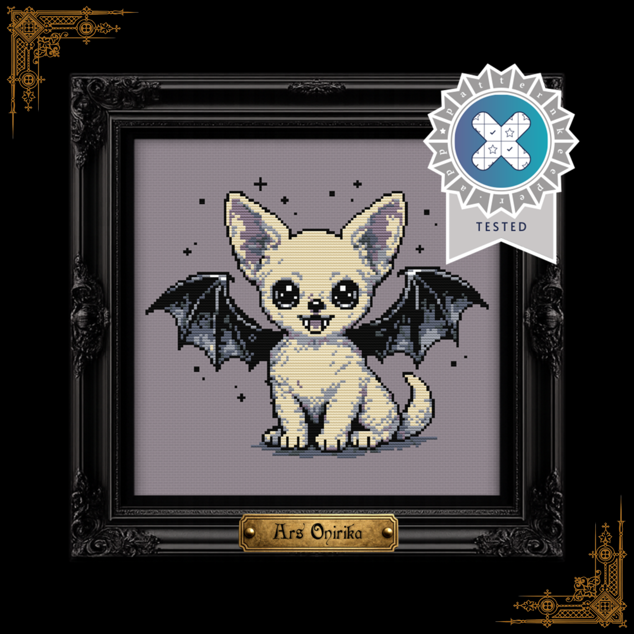 Bat Chihuahua - Cross Stitch Pattern