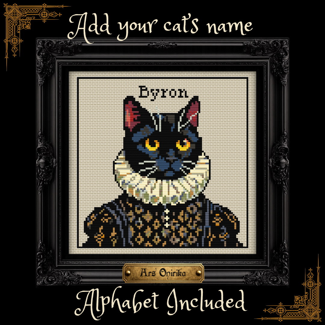 𝐕𝐈𝐂𝐓𝐎𝐑𝐈𝐀𝐍 𝐂𝐀𝐓 𝐏𝐎𝐑𝐓𝐑𝐀𝐈𝐓 – 𝐂𝐫𝐨𝐬𝐬 𝐒𝐭𝐢𝐭𝐜𝐡 𝐏𝐚𝐭𝐭𝐞𝐫𝐧