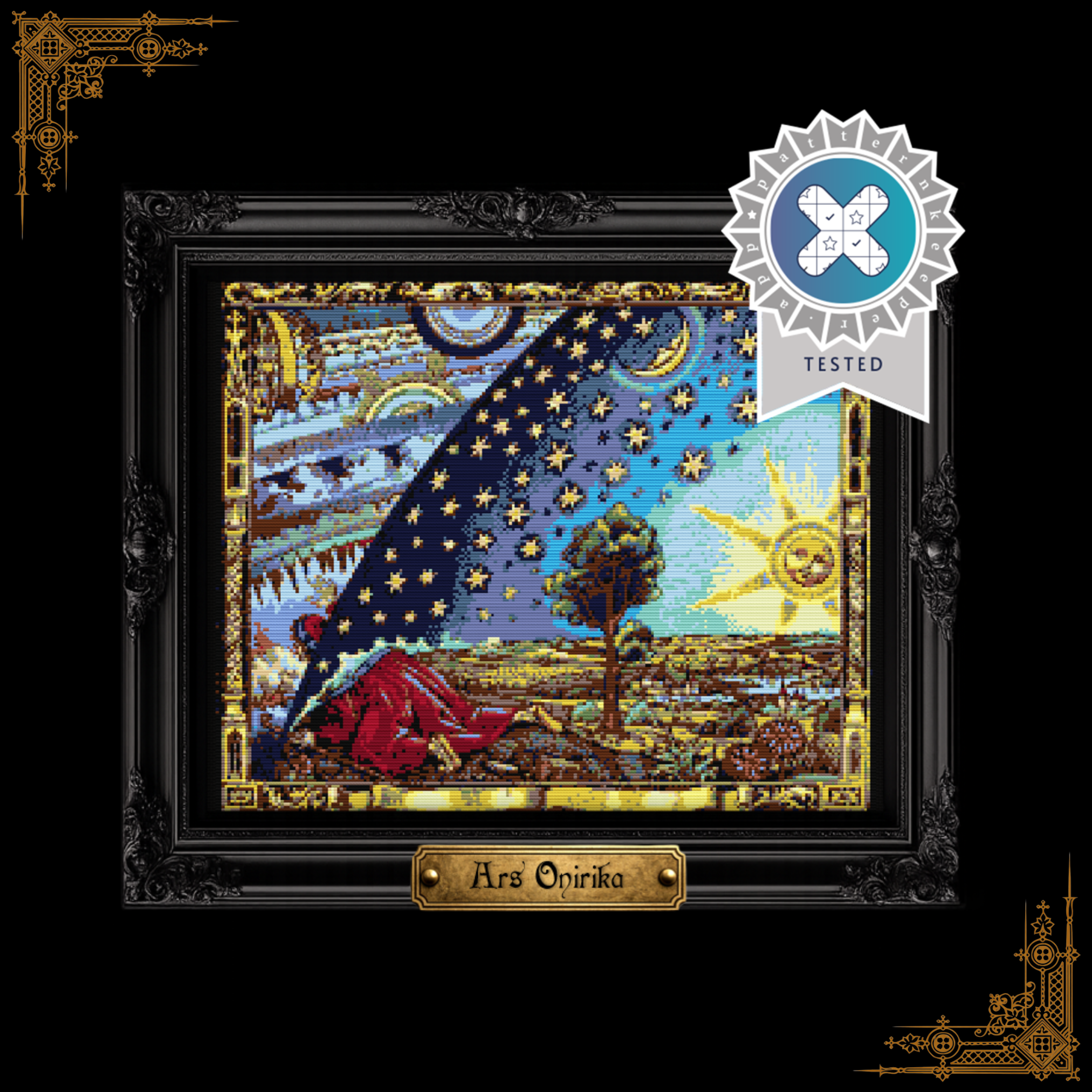 Flammarion Universe - Cross Stitch Pattern