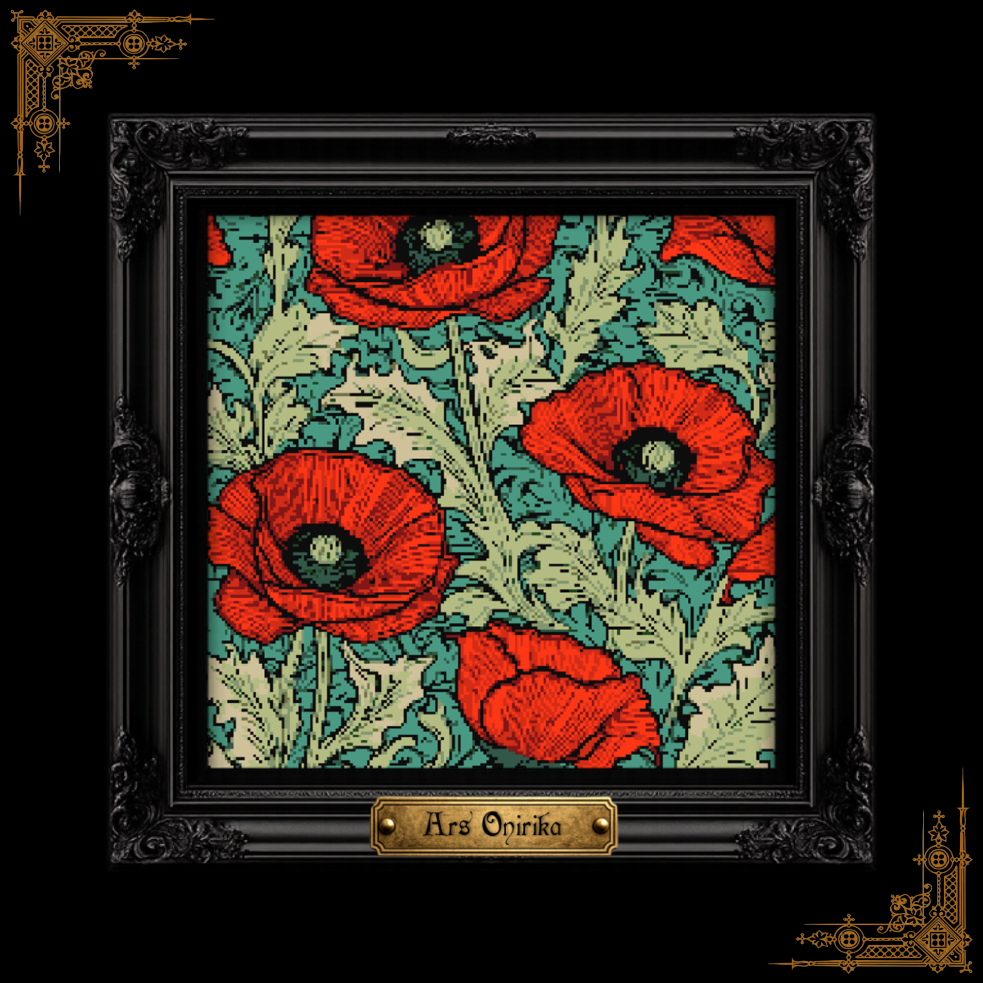 Poppy Garden - Cross Stitch Pattern