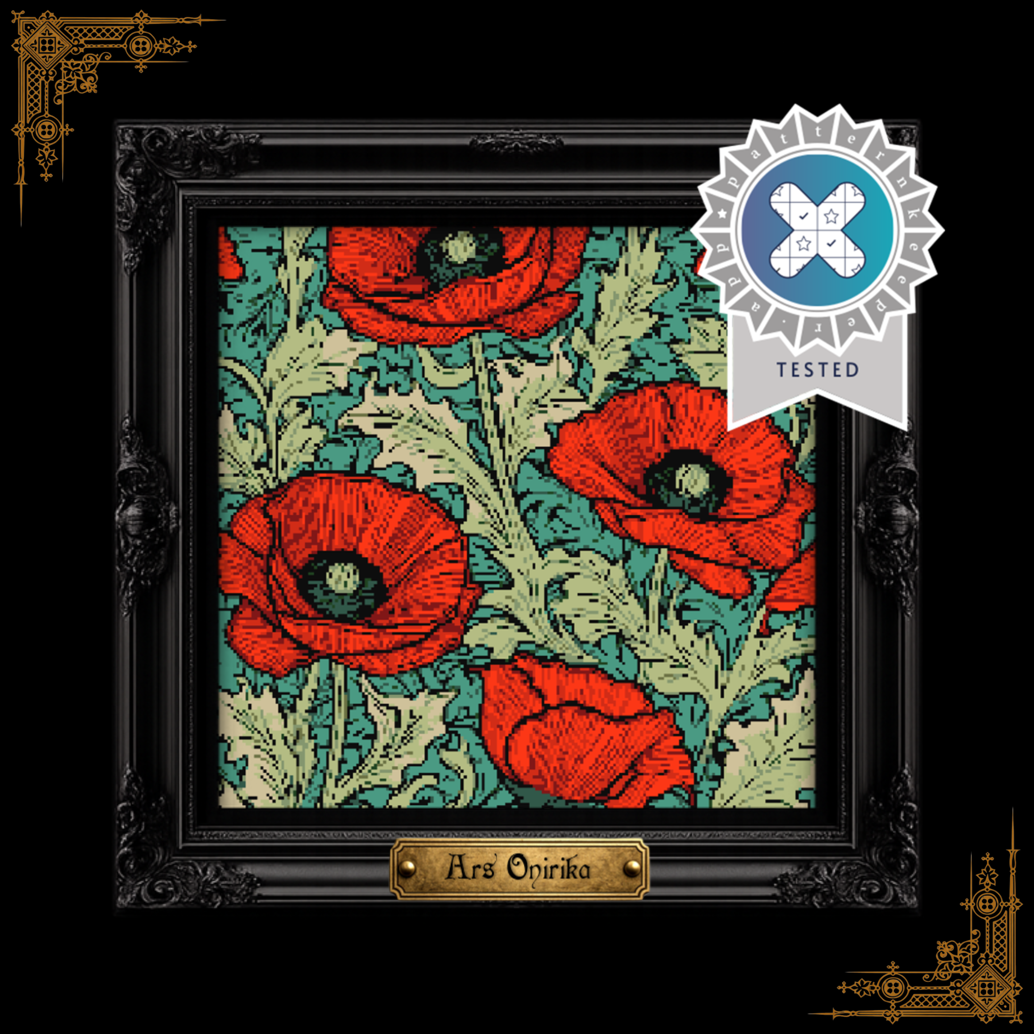 Poppy Garden - Cross Stitch Pattern