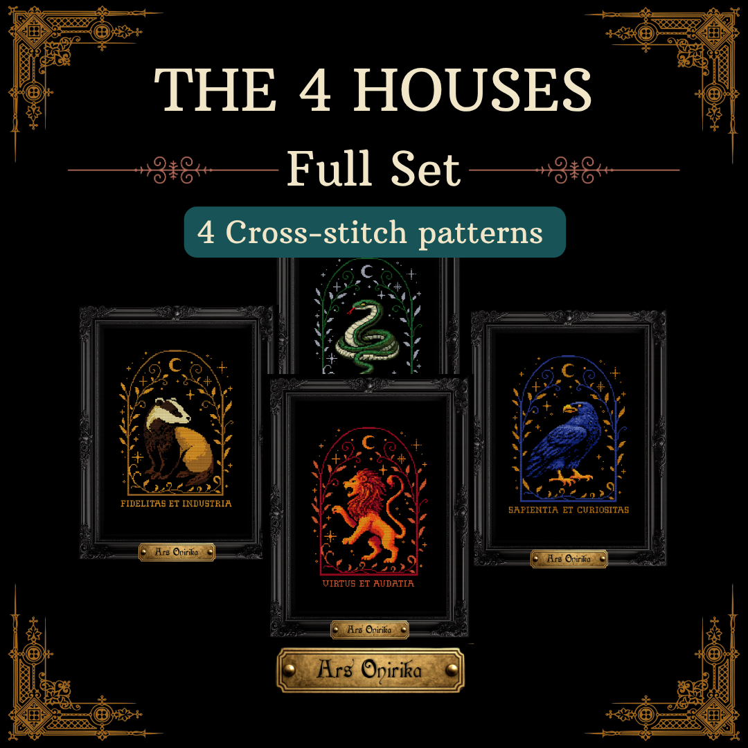 The 4 Houses Collection - Cross Stitch Pattern
