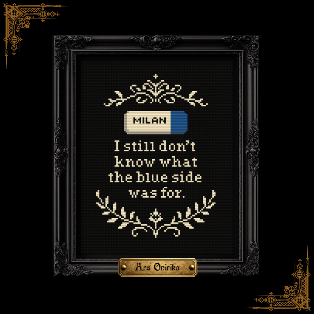 𝐌𝐈𝐋𝐀𝐍 𝐄𝐑𝐀𝐒𝐄𝐑 – 𝐂𝐫𝐨𝐬𝐬 𝐒𝐭𝐢𝐭𝐜𝐡 𝐏𝐚𝐭𝐭𝐞𝐫𝐧