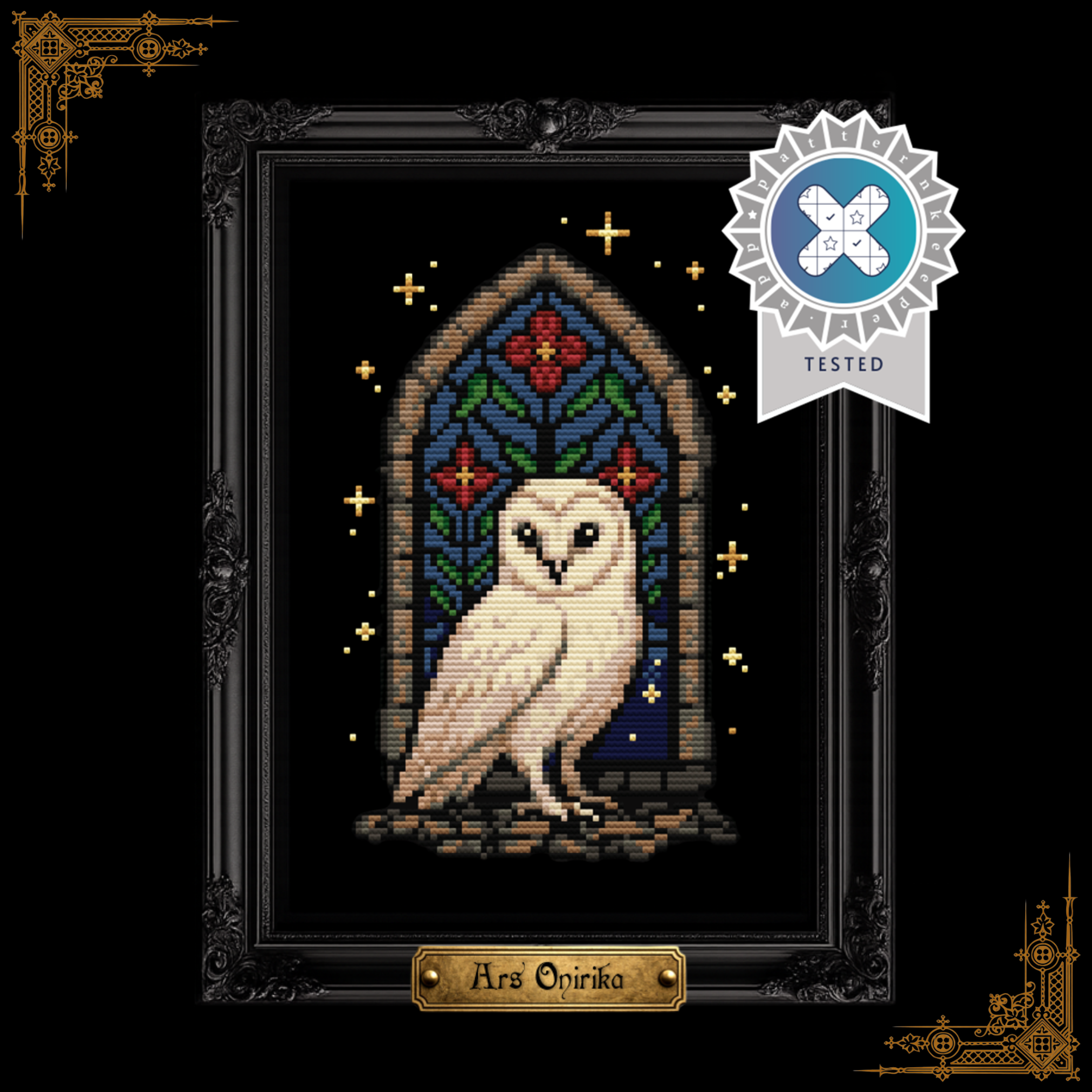 Cathedral Owl - Cross Stitch Pattern