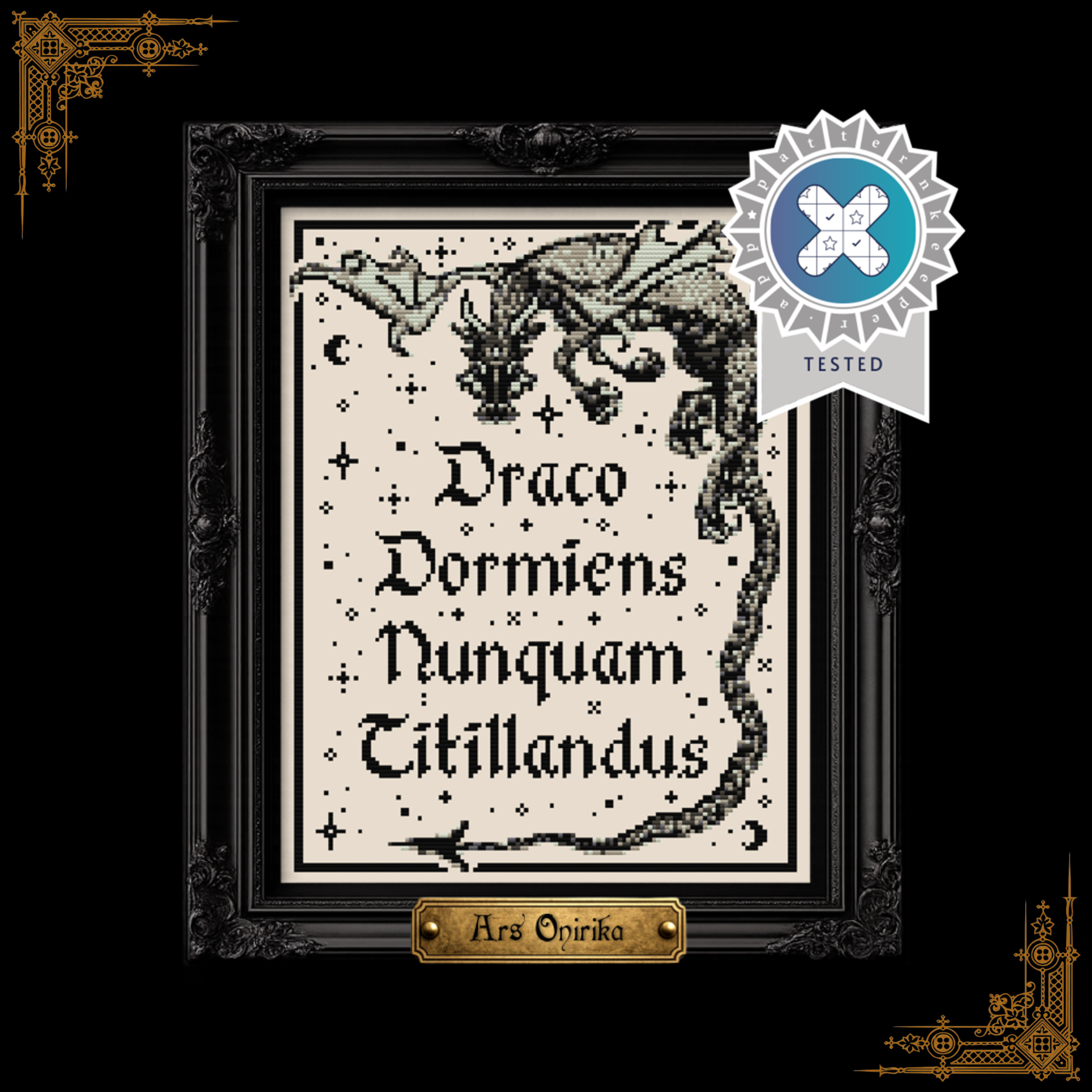 Draco Dormiens - Cross Stitch Pattern