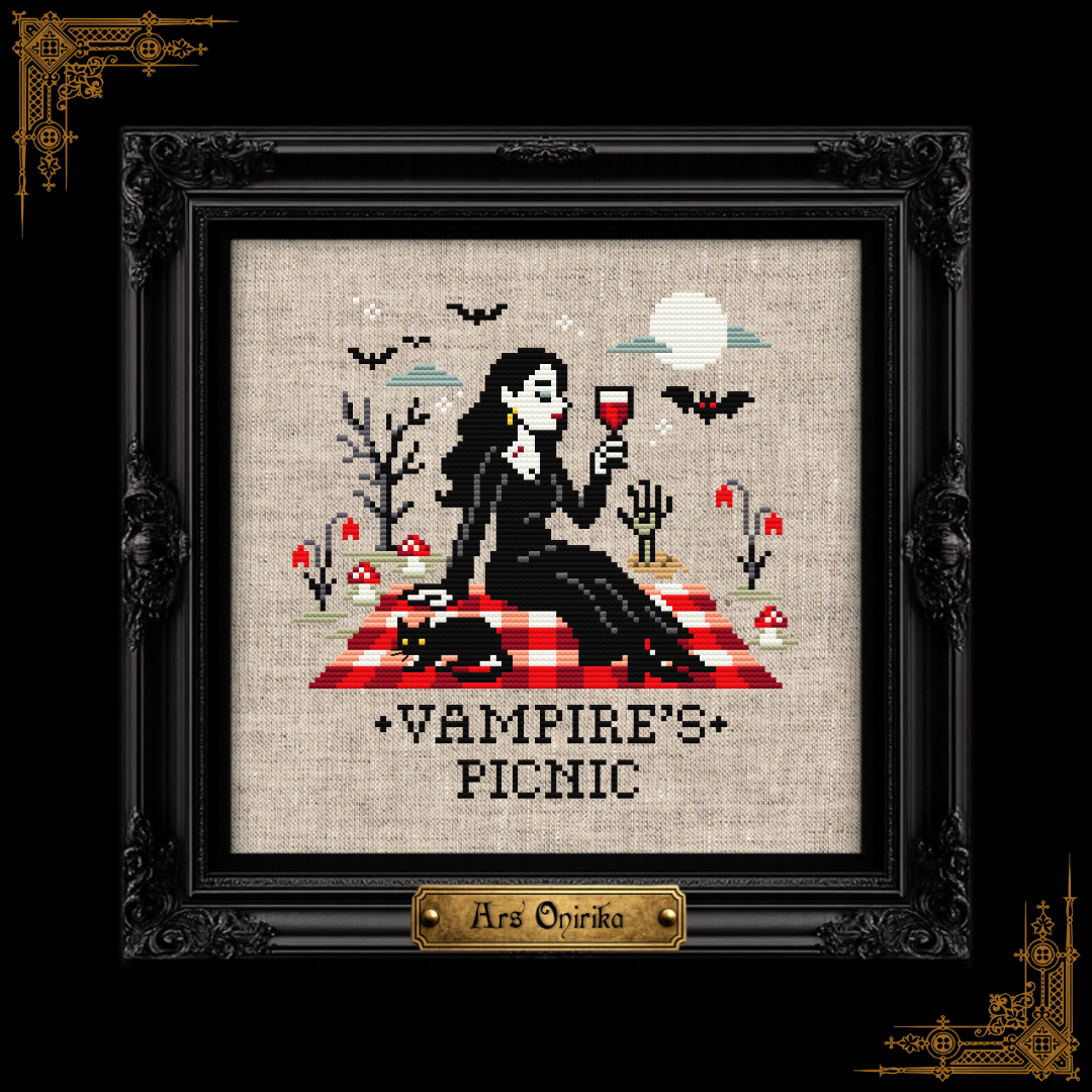 Vampire's Picnic - Cross Stitch Pattern