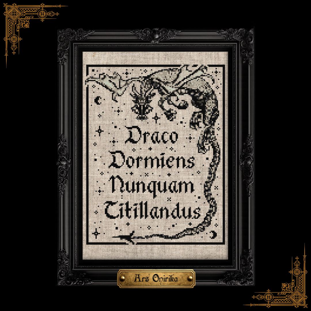 Draco Dormiens - Cross Stitch Pattern