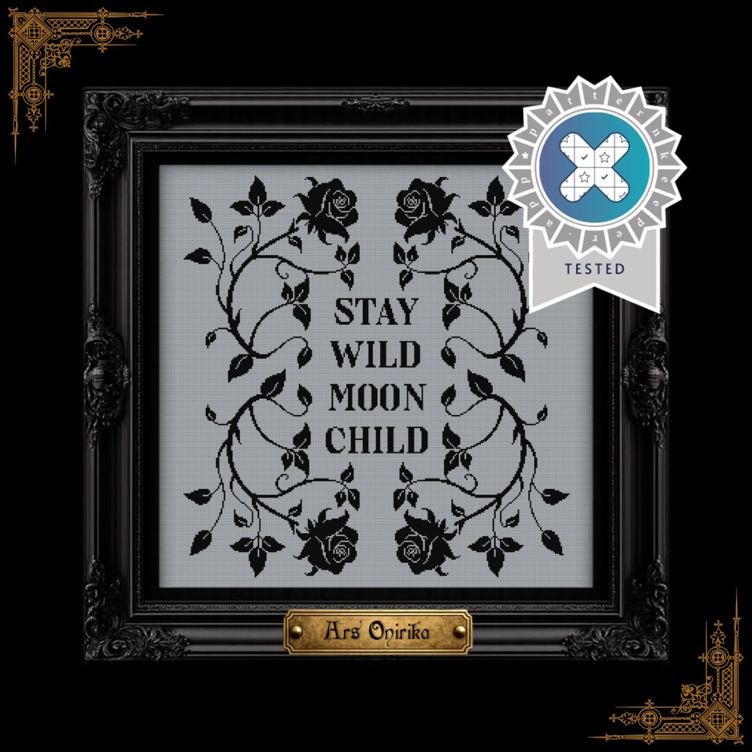 Stay Wild Moon Child - Cross Stitch Pattern