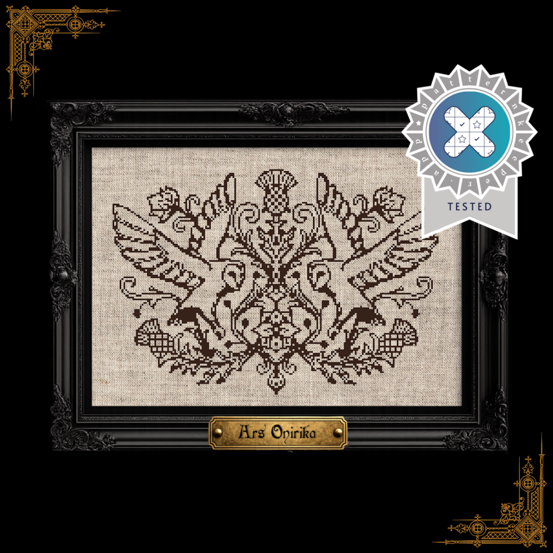 Owls And Thistles - Cross Stitch Pattern